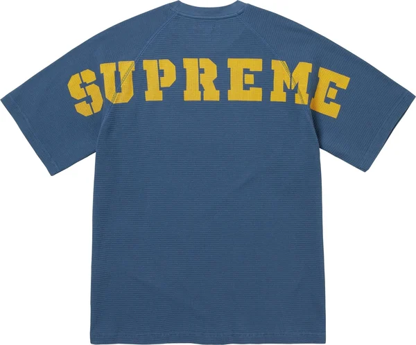 Supreme Stencil Thermal S/S Top - Dark Slate (front)