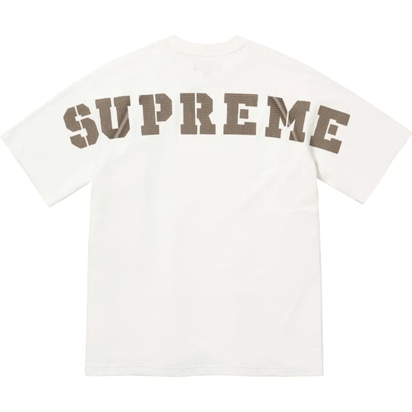 Supreme Stencil Thermal S/S Top - White (front)