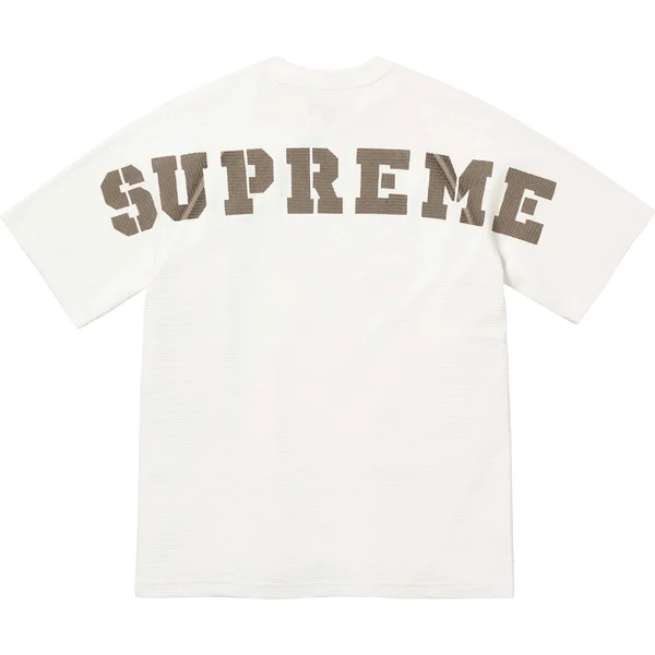 Supreme Stencil Thermal S/S Top - White (front)
