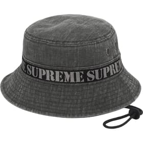 Supreme Stencil Webbing Boonie Black