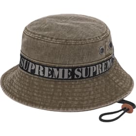 Supreme Stencil Webbing Boonie Olive
