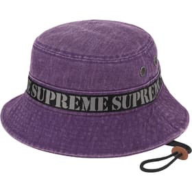 Supreme Stencil Webbing Boonie Purple