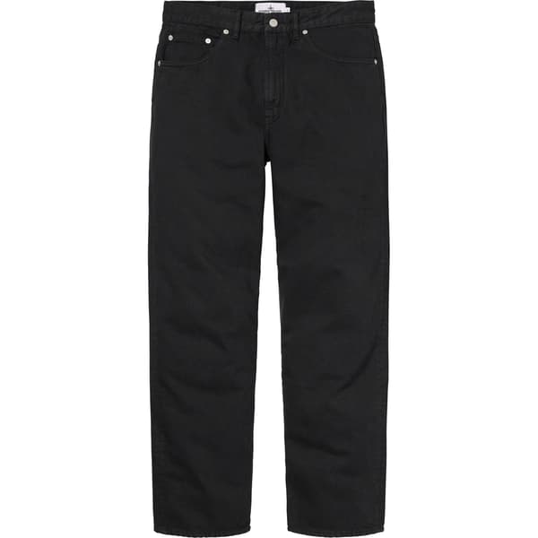 Supreme Stone Island 5-Pocket Jean - Black (front)