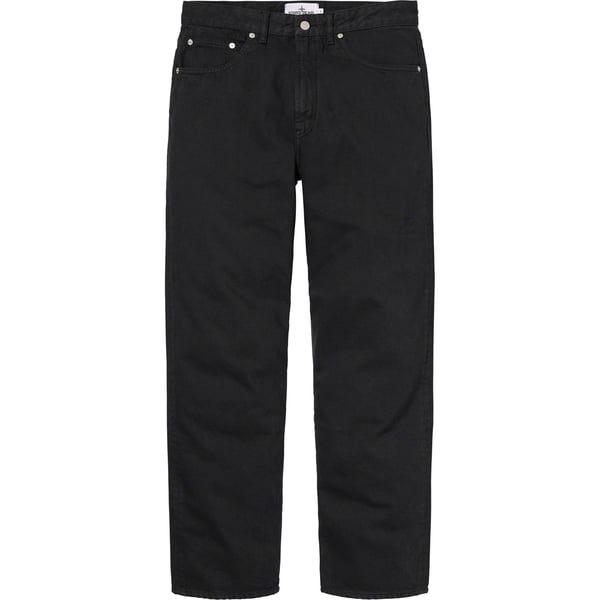 Supreme Stone Island 5-Pocket Jean - Black (front)