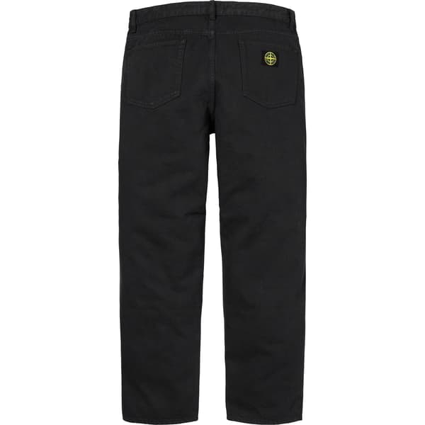 Supreme Stone Island 5-Pocket Jean - Black (front)