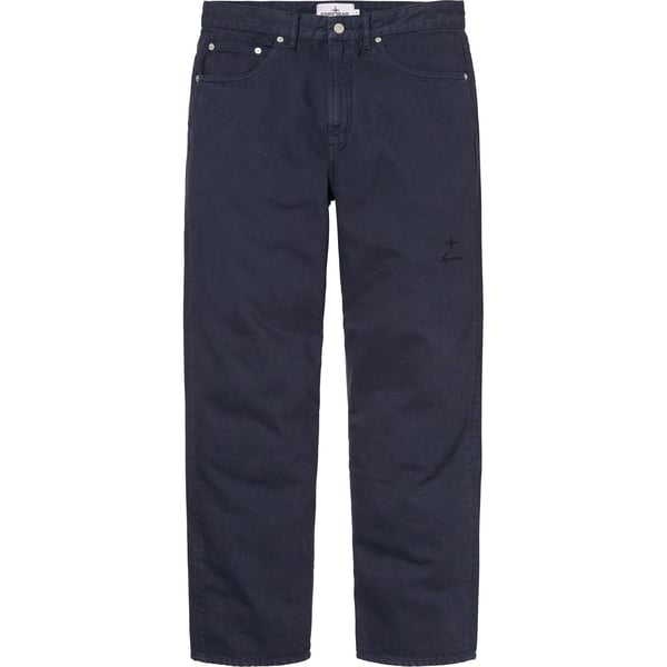 Supreme Stone Island 5-Pocket Jean - Navy (front)