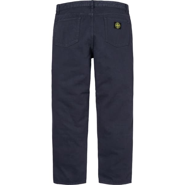 Supreme Stone Island 5-Pocket Jean - Navy (front)