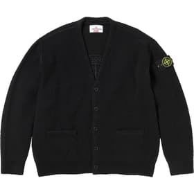 Supreme Stone Island Bouclé Cardigan Black