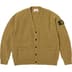 Supreme Stone Island Bouclé Cardigan - Olive (front)