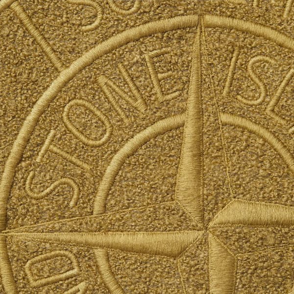 Supreme Stone Island Bouclé Cardigan - Olive (front)