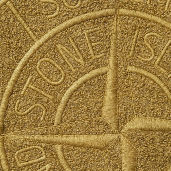 Supreme Stone Island Bouclé Cardigan - Olive (front)