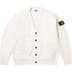 Supreme Stone Island Bouclé Cardigan - White (front)