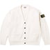Supreme Stone Island Bouclé Cardigan - White (front)