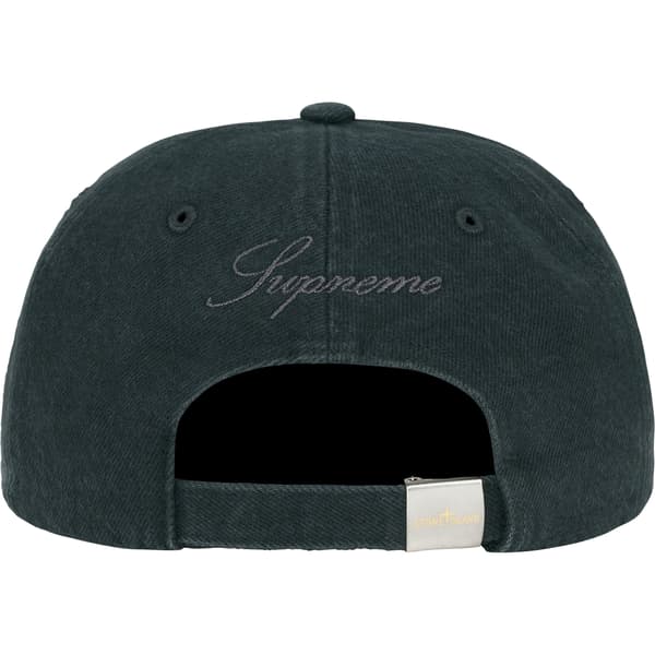 Supreme Stone Island Denim 6-Panel - Black (front)