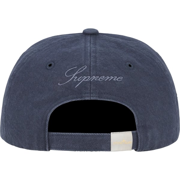 Supreme Stone Island Denim 6-Panel - Navy (front)