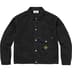 Supreme Stone Island Denim Trucker Jacket - Black (front)