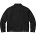 Supreme Stone Island Denim Trucker Jacket - Black (front)