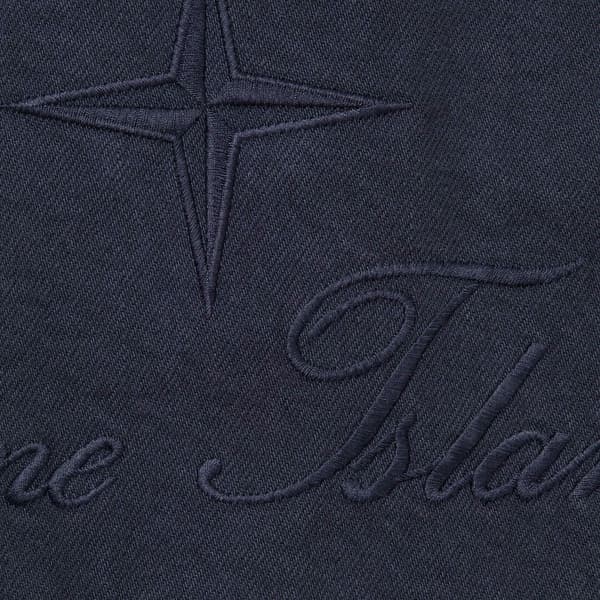 Supreme Stone Island Denim Trucker Jacket - Navy (front)