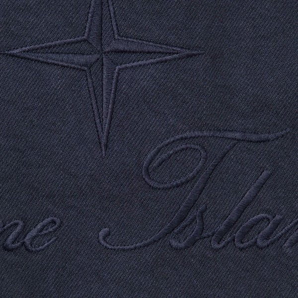 Supreme Stone Island Denim Trucker Jacket - Navy (front)