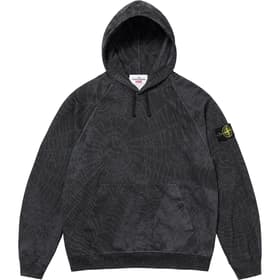 Supreme Stone Island Hooded Sweatshirt Black