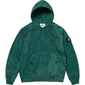 Supreme Stone Island Hooded Sweatshirt Dark Green