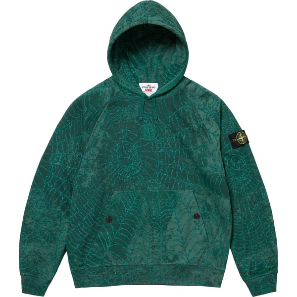 Supreme Stone Island Hooded Sweatshirt - Dark Green (front)