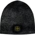 Supreme Stone Island Reflective Beanie - Black (front)
