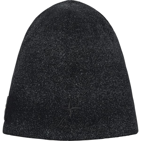 Supreme Stone Island Reflective Beanie - Black (front)