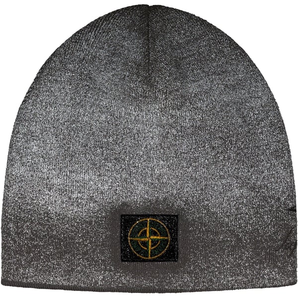 Supreme Stone Island Reflective Beanie - Grey (front)