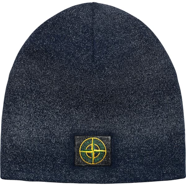 Supreme Stone Island Reflective Beanie - Navy (front)