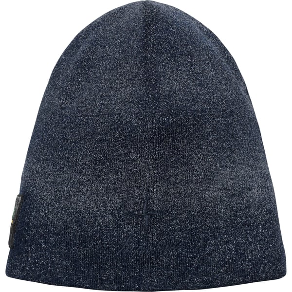 Supreme Stone Island Reflective Beanie - Navy (front)