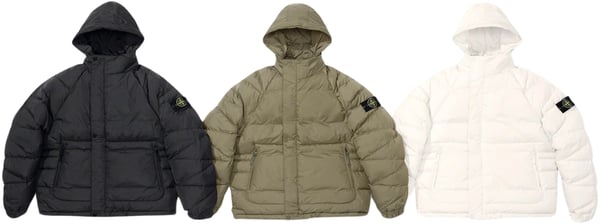 Supreme Stone Island Reversible Down Puffer Jacket - Product Image
