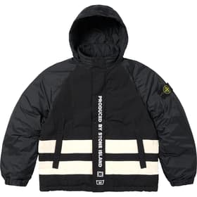 Supreme Stone Island Reversible Down Puffer Jacket Black