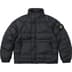 Supreme Stone Island Reversible Down Puffer Jacket - Black (front)