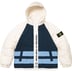 Supreme Stone Island Reversible Down Puffer Jacket - White (front)