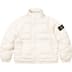 Supreme Stone Island Reversible Down Puffer Jacket - White (front)