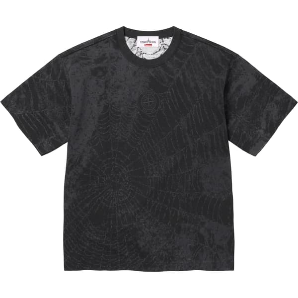 Supreme Stone Island S/S Top - Black (front)