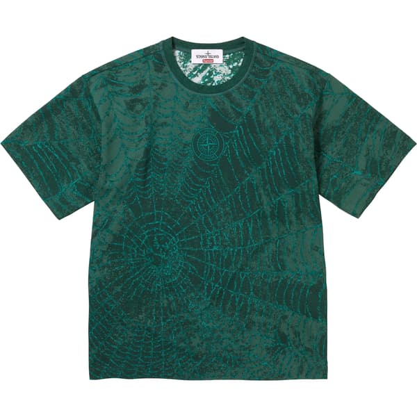 Supreme Stone Island S/S Top - Dark Green (front)