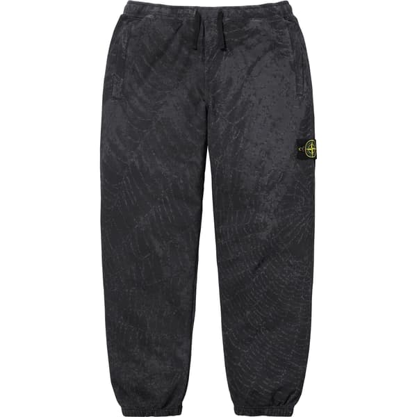 Supreme Stone Island Sweatpant - Black (front)