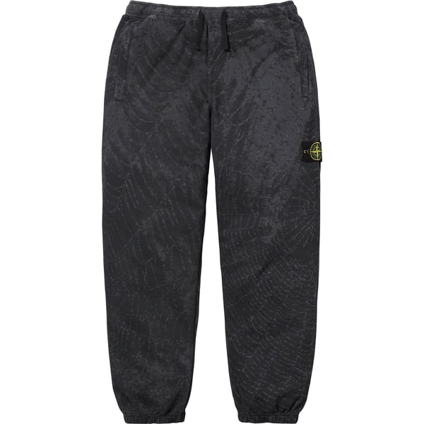 Supreme Stone Island Sweatpant - Black (front)