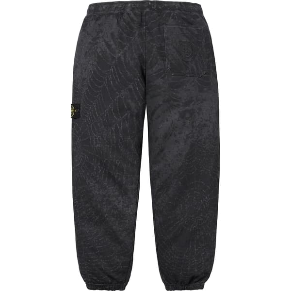 Supreme Stone Island Sweatpant - Black (front)