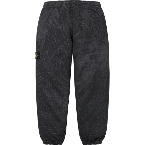 Supreme Stone Island Sweatpant - Black (front)