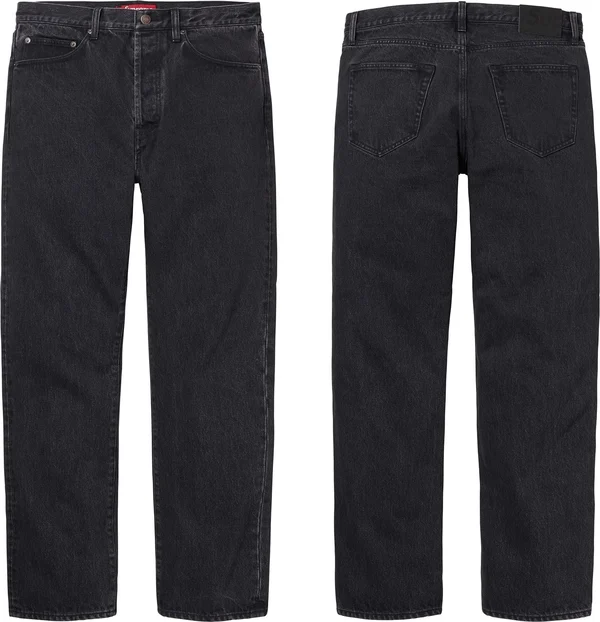 Supreme Stone Washed Black Slim Jean - Product Image