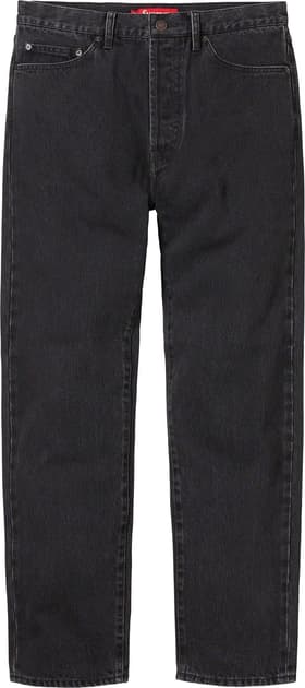 Supreme Stone Washed Black Slim Jean Washed Black