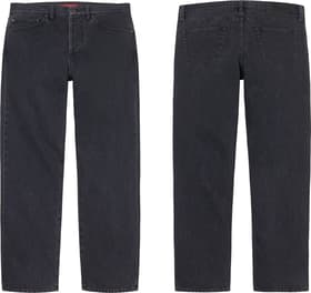 Supreme Stone Washed Black Slim Jean Washed Black