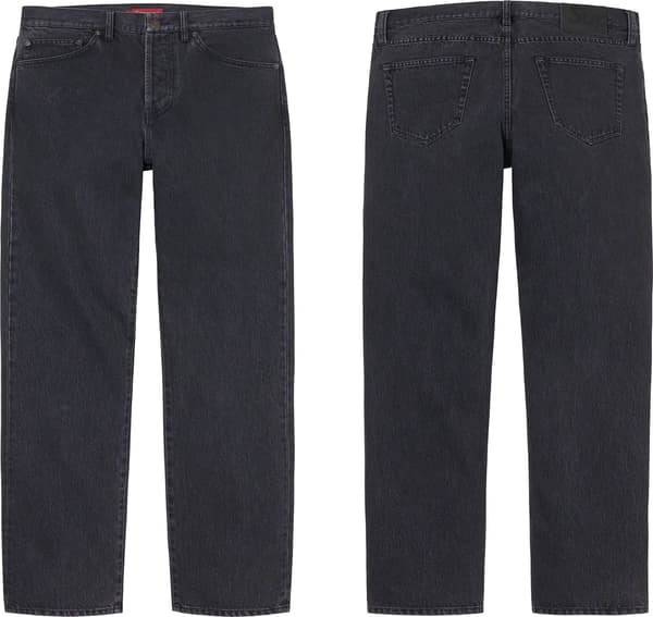 Supreme Stone Washed Black Slim Jean - Product Image