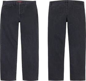 Supreme Stone Washed Black Slim Jean