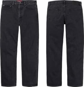 Supreme Stone Washed Black Slim Jean Default