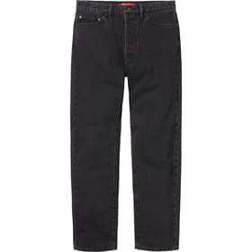 Supreme Stone Washed Black Slim Jean Washed Black