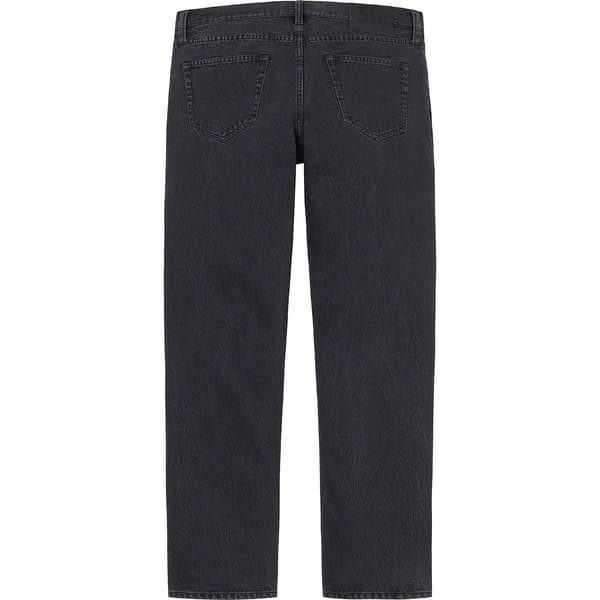 Supreme Stone Washed Black Slim Jean - Washed Black (front)